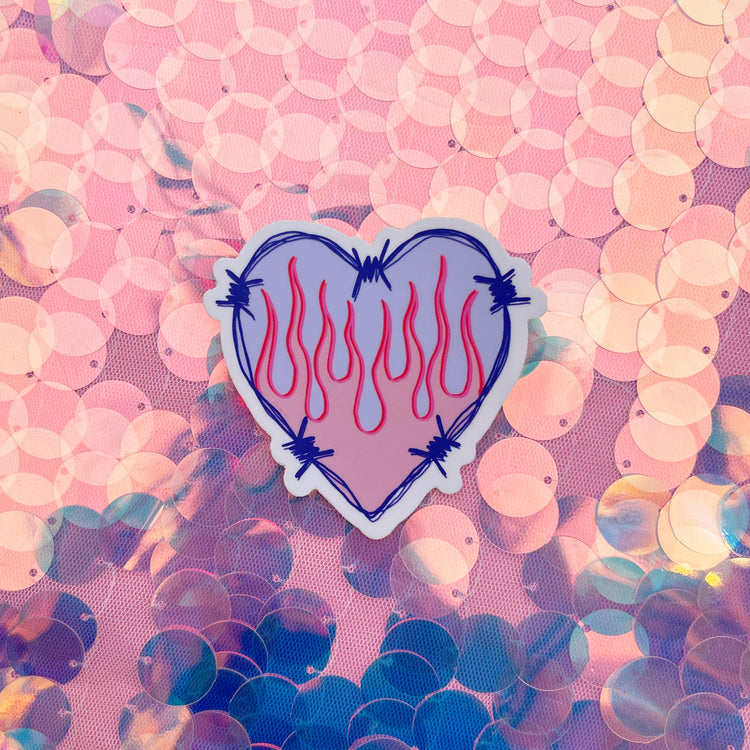 Tuf Grl Heart Sticker